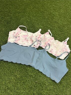 Danskin Intimates Soft Stretch Bras with scalloped bottom - Set of 4